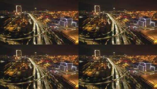 深圳城市道路、车流、灯光高清在线视频素材下载
