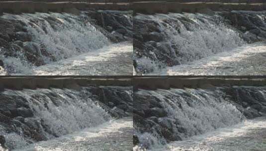 乡村溪水水流流动升格慢动作高清在线视频素材下载