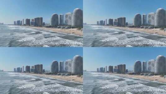 海景房沿海城市高清在线视频素材下载