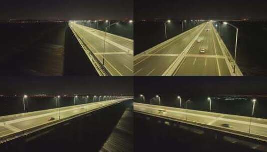 航拍黄河大桥高清在线视频素材下载