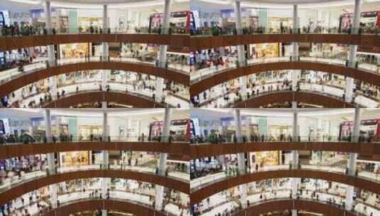 迪拜时尚购物商场延时摄影高清在线视频素材下载
