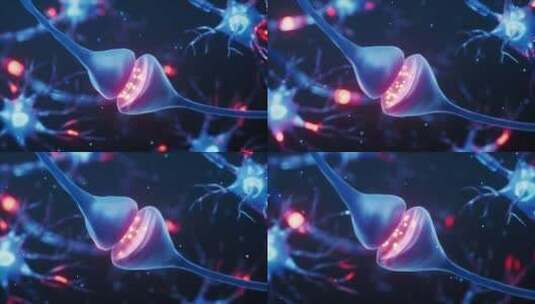 神经元细胞生物健康概念8K三维渲染高清在线视频素材下载