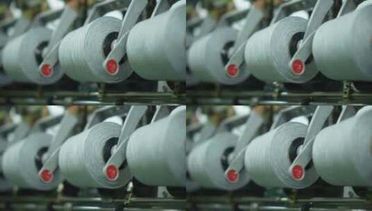 羊绒厂纺纱高清在线视频素材下载