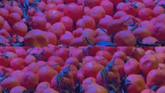 橘子水果上的荧光剂防腐剂1高清在线视频素材下载