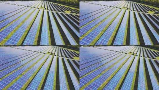 太阳能 光伏发电场高清在线视频素材下载
