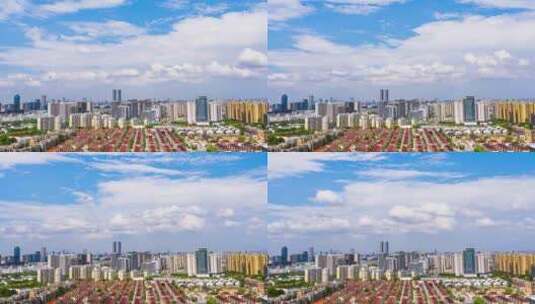 杭州滨江区城市建筑风光延时高清在线视频素材下载