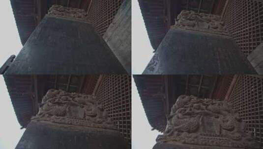 平遥双林寺石碑特写高清在线视频素材下载