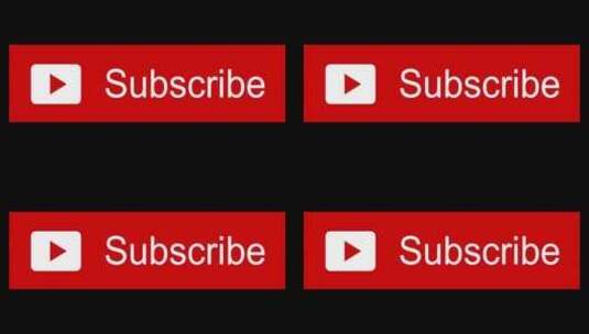 动画youtube订阅订阅按钮高清在线视频素材下载
