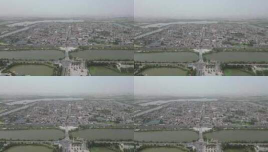河北邯郸广府古城5A景区航拍高清在线视频素材下载