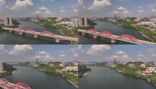 4K柳州城市航拍高清在线视频素材下载