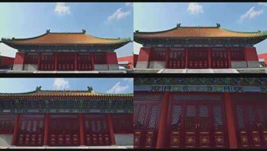 北京隆福寺古建筑高清在线视频素材下载