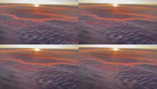 太空视角俯瞰地球云海日出(1)高清在线视频素材下载