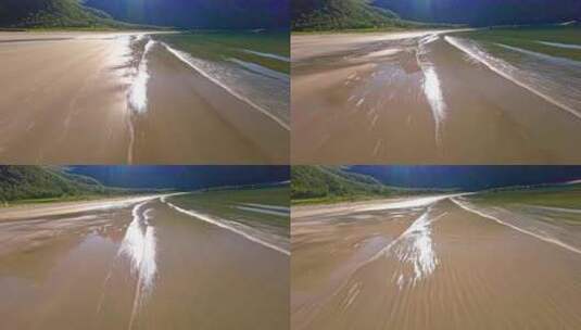 FPV穿越机无人机航拍大海海浪沙滩森林高山高清在线视频素材下载