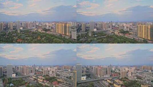 河南洛阳涧西区城市建筑航拍高清在线视频素材下载