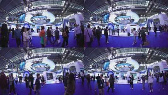 第二十五届中国国际高新技术成果交易会延时高清在线视频素材下载
