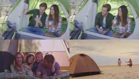 【合集】帐篷 野营 户外露营 搭建帐篷 露营高清在线视频素材下载
