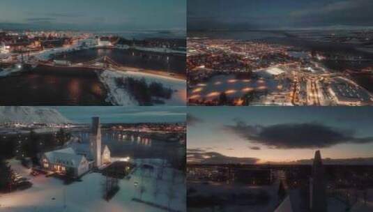 冰岛塞尔福斯小镇高清在线视频素材下载