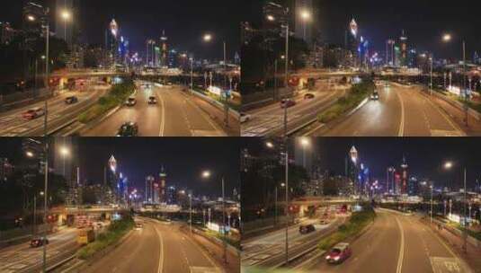 香港铜锣湾维园道夜景高清在线视频素材下载