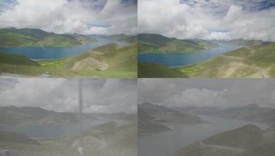 旅拍西藏藏区雅鲁藏布江风光高清在线视频素材下载