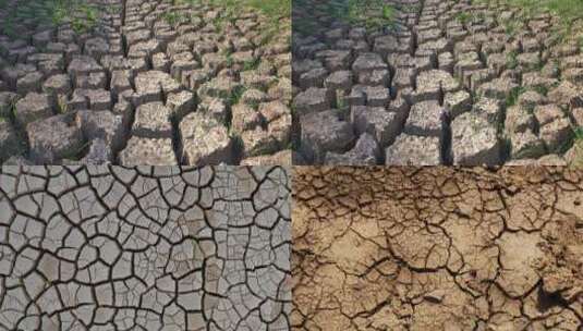 多组干旱的土地合集高清在线视频素材下载