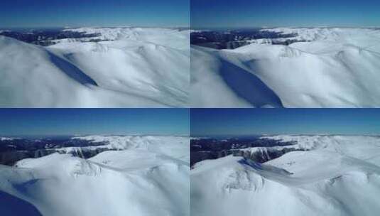 航拍雪山风景高清在线视频素材下载