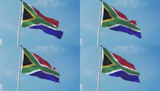 南非现实主义旗帜高清在线视频素材下载