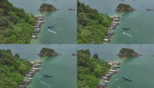 4K HDR泰国甲米帕别海岛自然风光航拍高清在线视频素材下载