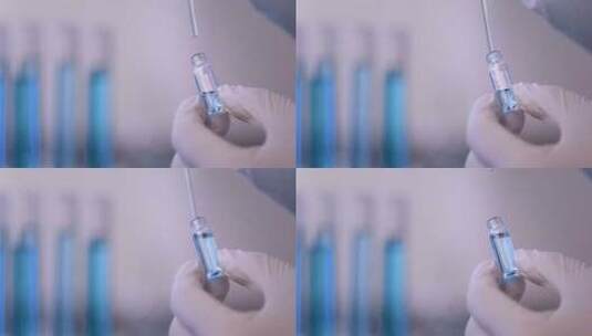 科研研究滴管注射医疗生物基因研发高清在线视频素材下载