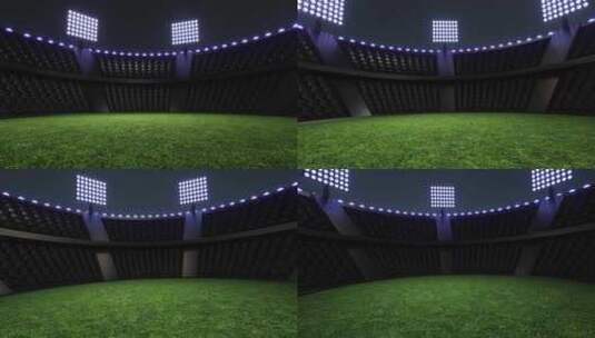 体育场视频背景，闪光灯。发光的体育场灯4高清在线视频素材下载