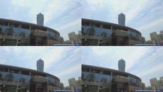 杭州西湖文化广场延时摄影高清在线视频素材下载