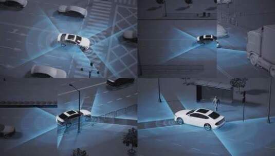 原创自动驾驶智能无人驾驶高清在线视频素材下载
