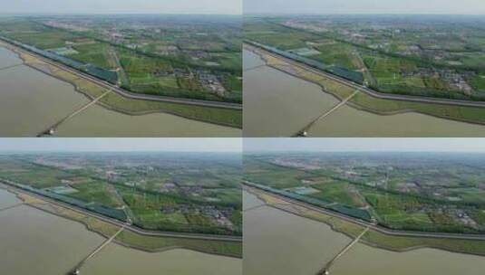 上海崇明岛自然风光航拍【4K60】高清在线视频素材下载