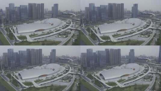 杭州亚运会主场馆高清在线视频素材下载
