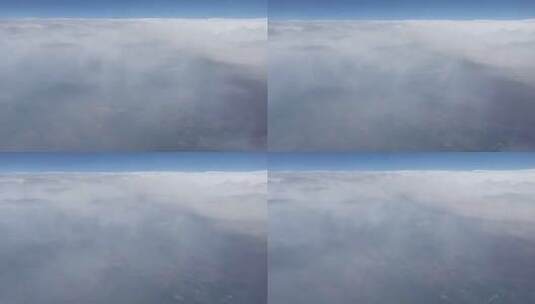 飞机上航拍 俯瞰雪山 藏区大气_1619高清在线视频素材下载