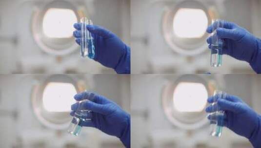 女科学家用移液管分析液体高清在线视频素材下载