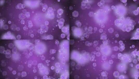 唯美紫色曼陀罗粒子背景视频高清在线视频素材下载