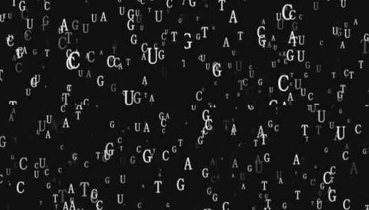 化学生物碱基粒子动态背景视频素材带通道高清在线视频素材下载