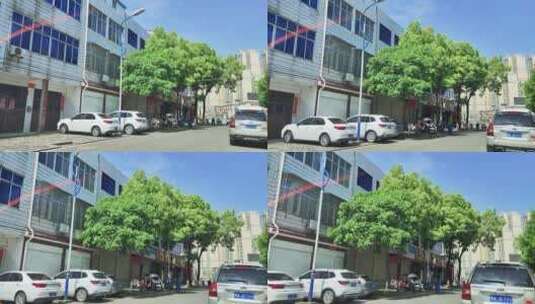 疫情街道小区街头车辆建筑高清在线视频素材下载
