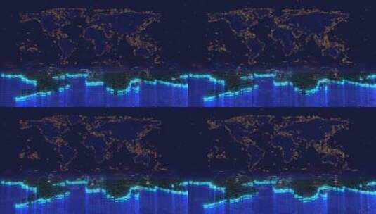 现代大气科技感数字世界连接背景视频素材高清在线视频素材下载