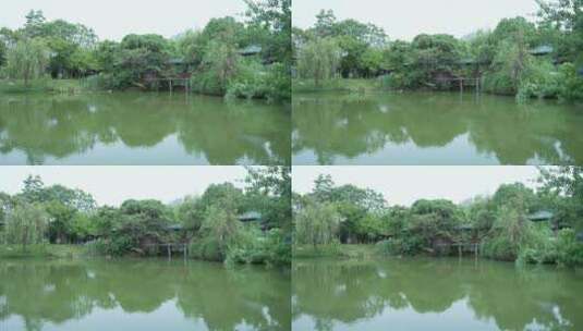 武汉龟山月湖风景区高清在线视频素材下载