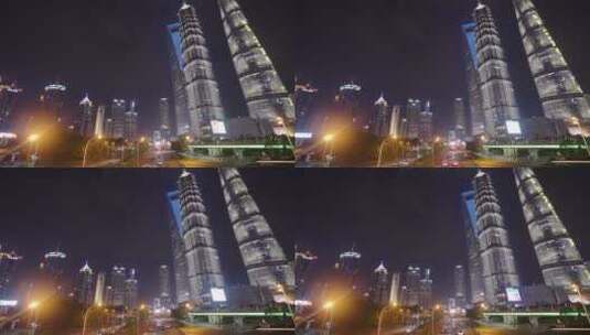 上海夜景-上海外滩陆家嘴高清在线视频素材下载