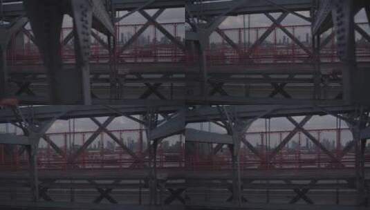 桥梁结构特写镜头高清在线视频素材下载