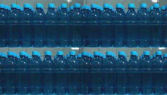 一排排的水瓶高清在线视频素材下载