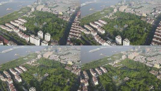 上海淞沪抗战纪念公园4K航拍原素材高清在线视频素材下载