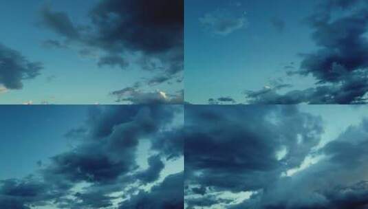 云与蓝天延时高清在线视频素材下载