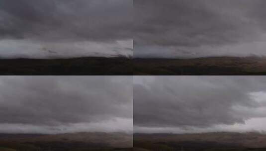 雪山上的云层延时拍摄高清在线视频素材下载