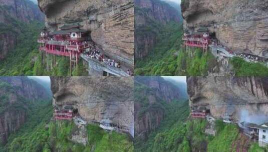 漳州灵通山悬空寺高清在线视频素材下载