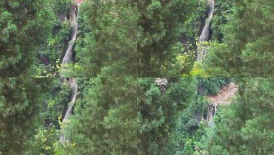 贵州清水河景区瀑布航拍高清在线视频素材下载