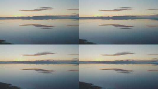 盐湖，天线，景观，风景高清在线视频素材下载