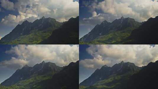云，移动，山，视图高清在线视频素材下载